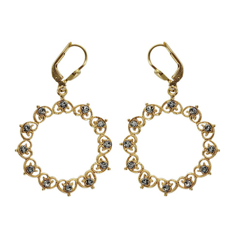  La Vie Parisienne Filigree Wreath Earrings