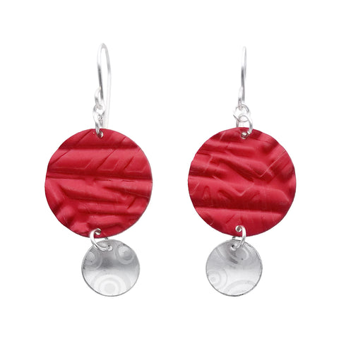  Lenel Designs Chloe Textured Circle Earrings