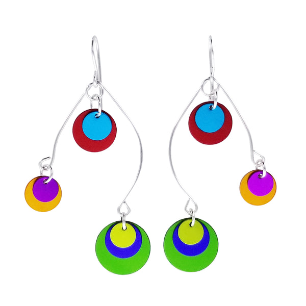 Lenel Designs Meredith Colorful Mobile Earrings
