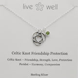 Celtic Knot Friendship Necklace By Live Well