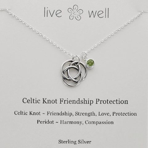Celtic Knot Friendship Necklace By Live Well
