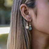 Marcia Moran Dena Double Drop Gemstone Earrings