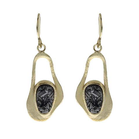 Marcia Moran Matisse Titanium Druzy Earrings