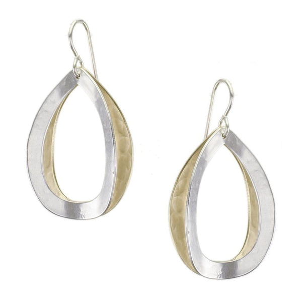 Marjorie Baer Back To Back Open Concave Teardrop Earrings