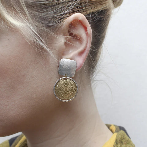 Marjorie Baer Floral Patterned Clip Earring