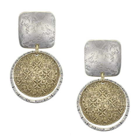 Marjorie Baer Floral Patterned Clip Earring