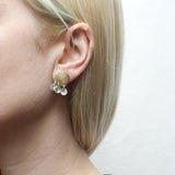 Marjorie Baer Fringed Mixed Metal Post Earrings On