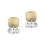 Marjorie Baer Fringed Mixed Metal Post Earrings