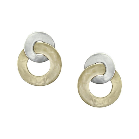 Marjorie Baer Intertwined Double Hoop Clip Earrings