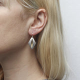 Marjorie Baer Layered Diamond Cutout Earrings On Ear