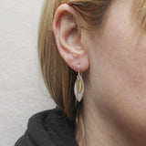  Marjorie Baer Layered Leaves Swoop Earring On Ear