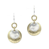Marjorie Baer Ring With Layered Silver Gold Disc Earrings