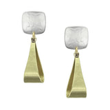 Marjorie Baer Rounded Square Loop Clip Earrings