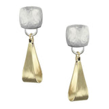 Marjorie Baer Rounded Square Loop Post Earrings