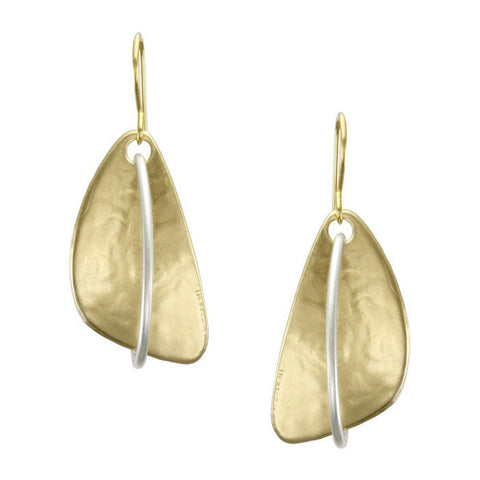 Marjorie Baer Interlocking Hoop Triangle Earrings