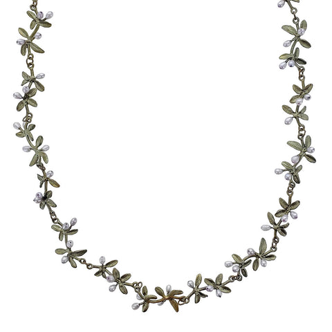 Michael Michaud Flowering Thyme Statement Necklace Close up