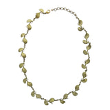 Michael Michaud Irish Thorn Leaves With Pearls Necklace full view