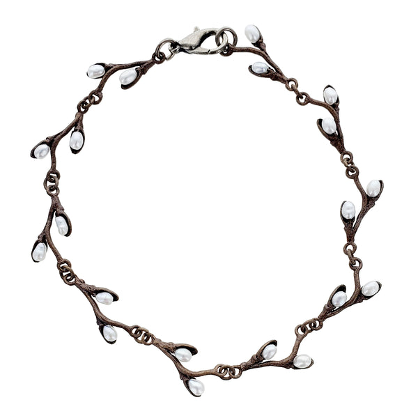 Michael Michaud Pussy Willow Pearl Bracelet