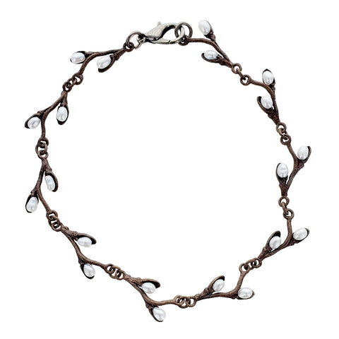 Michael Michaud Pussy Willow Pearl Bracelet