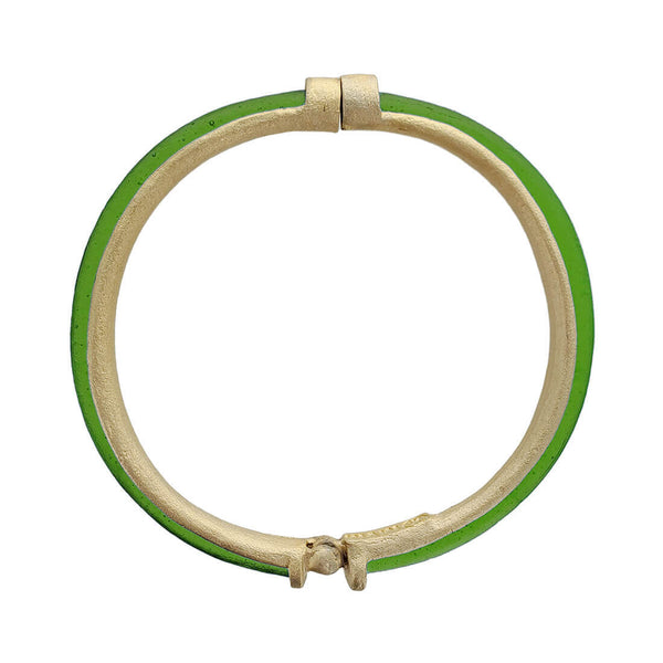 Michael Vincent Michaud Luminous Green Magnetic Bangle Bracelet