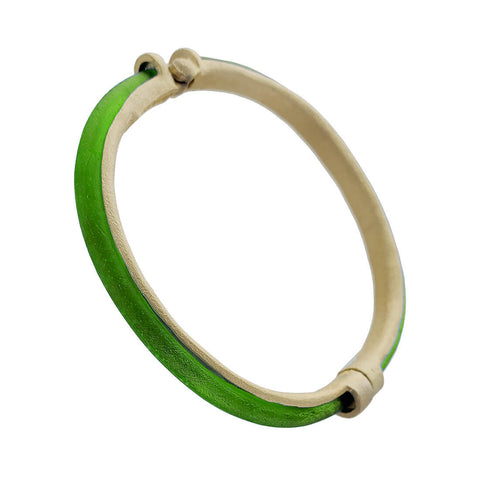 Michael Vincent Michaud Luminous Green Magnetic Bangle Bracelet View Three