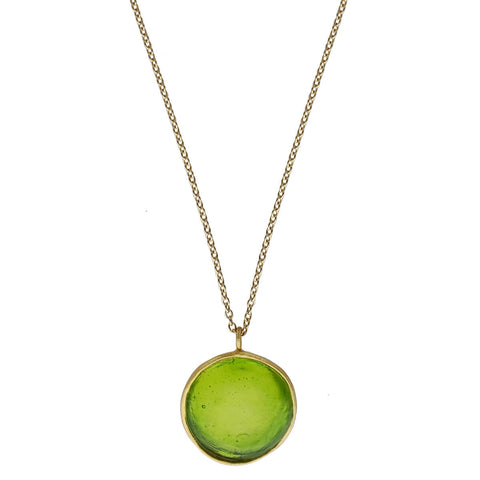 Michael Vincent Michaud Spring Green Bubble Necklace