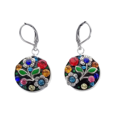Michal Golan Festive Round Flower Earrings