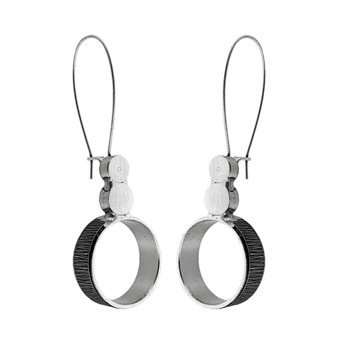 Modern Architectural Hoop Earrings By Aris