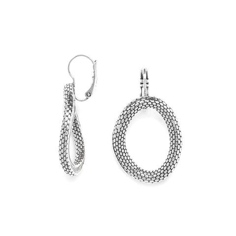 Ori Tao Bijoux Flowing Open Oval Hoop Earrings