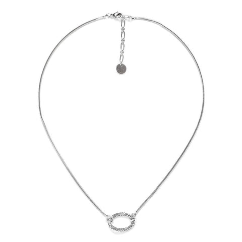 Ori Tao Bijoux Flowing Open Oval Simplicity Necklace Whole View