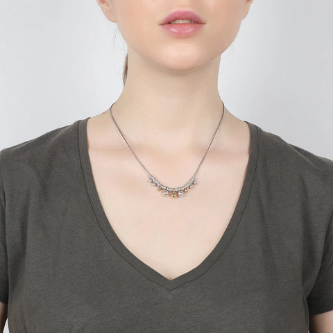 Ori Tao Bijoux Silver Gold Rings And Baubles Necklace On
