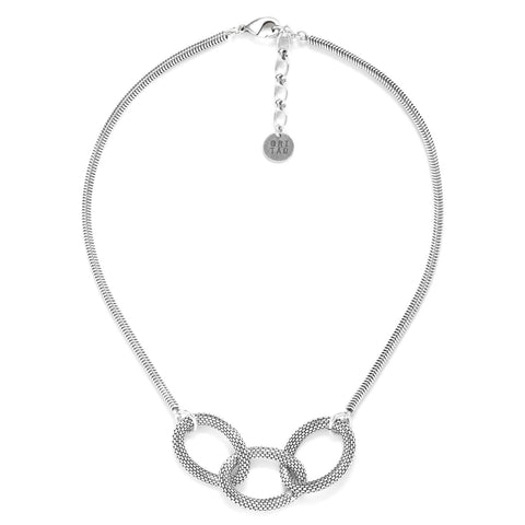 Ori Tao Bijoux Triple Linked Ovals Necklace