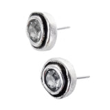 Patricia Locke On The Dot Clear Earrings Side View