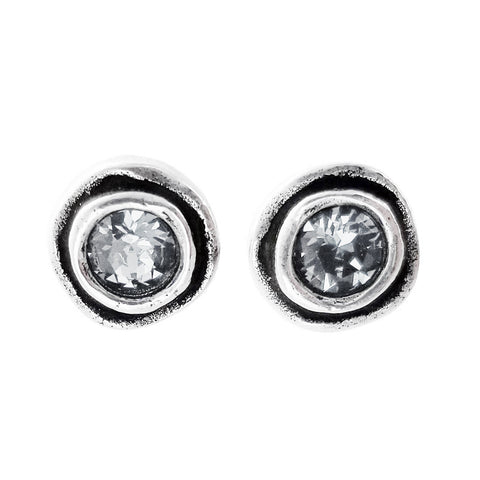 Patricia Locke On The Dot Clear Earrings