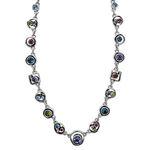 Patricia Locke Penny Arcade Colorful Crystal Necklace