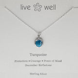 Petite Faceted Turquoise Gemstone Necklace