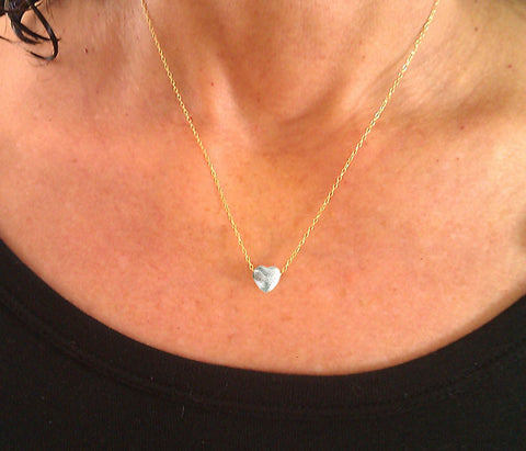 Zina Kao Petite Rounded Heart Necklace