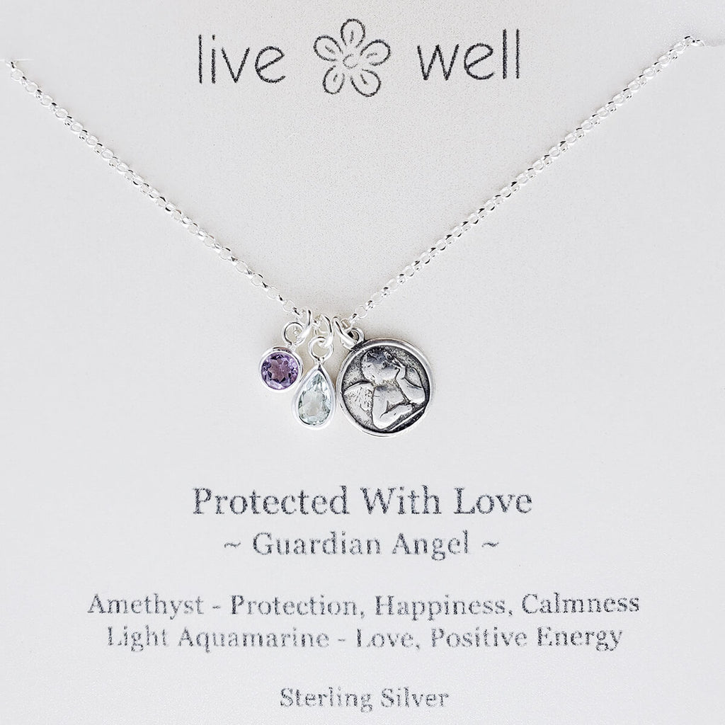 Women Guardian Angel Protection Amulet Chain Necklace | Alhajas Huma