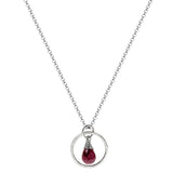 Ruby July Birthstone Necklace By Live Well