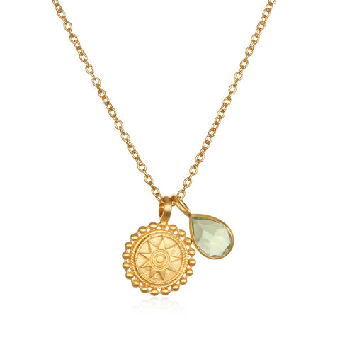 Satya Mandala August Birthstone Necklace