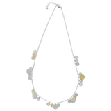 Silver Gold Multi Dot Cluster Necklace Full Size
