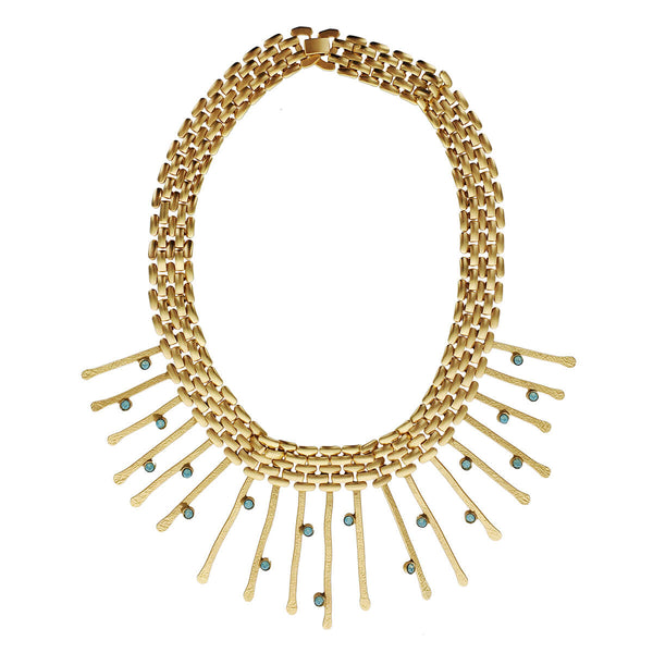 Stunning Golden Auroa Choker Necklace By Aris
