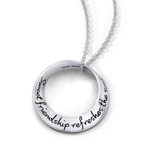 Sweet Friendship Refreshes The Soul Mobius Necklace