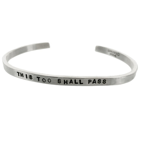 This Too Shall Pass Sterling Silver Cuff Bracelet