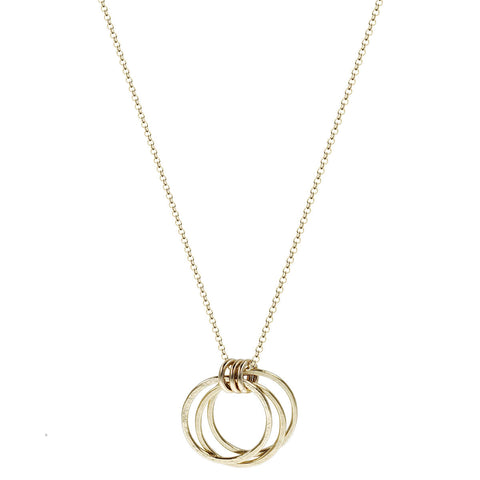 Three Loving Sisters Gold Necklace By Live Well Another View