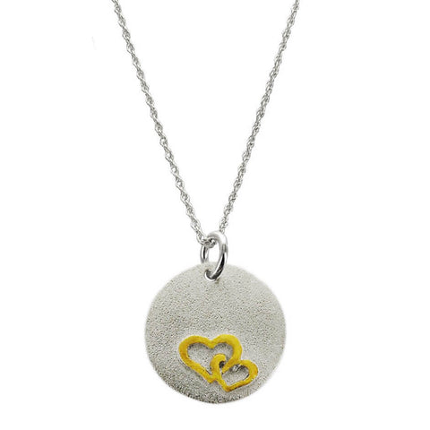 Two Hearts Love Necklace