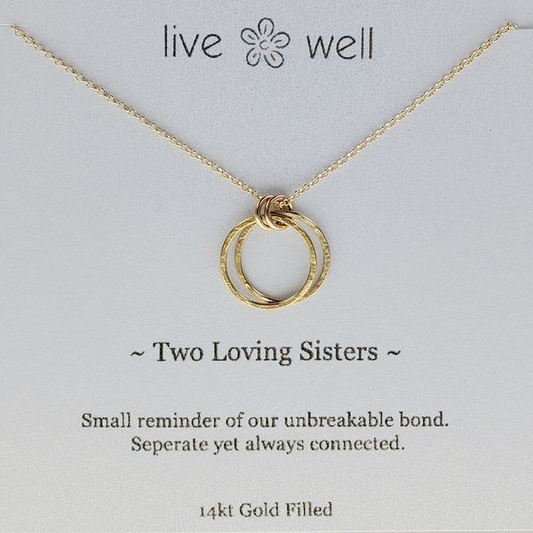 Two Loving Sisters Gold Necklace By Live Well