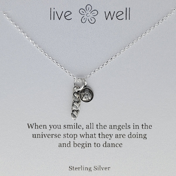 When You Smile Angels Dance Necklace By Live Well
