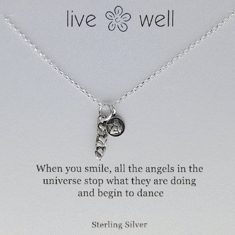 When You Smile Angels Dance Necklace By Live Well