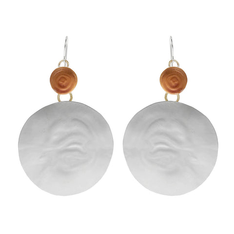 Whitney Designs Shimmering Harvest Moon Statement Earrings